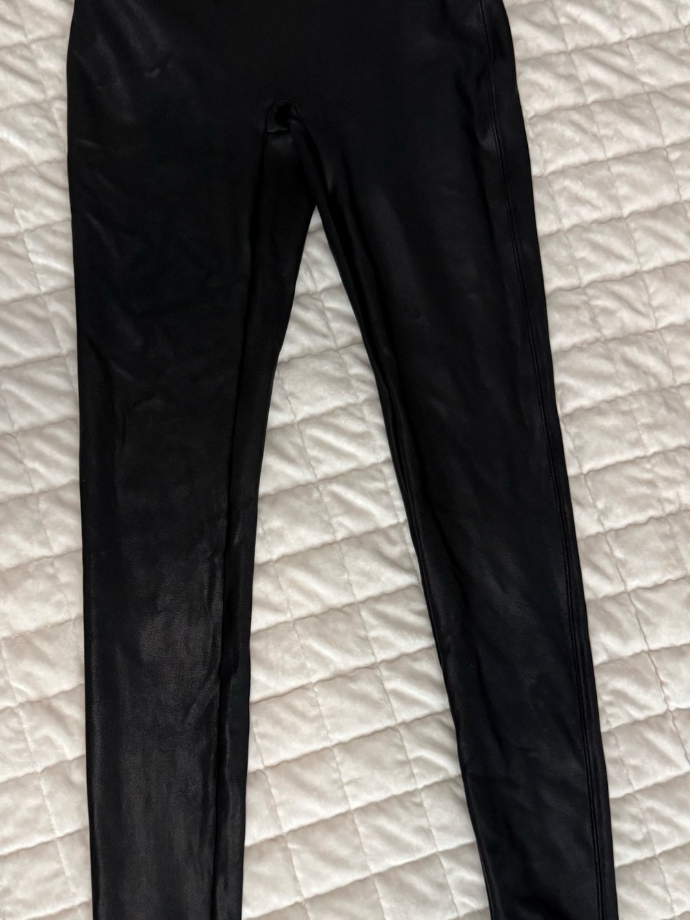 SPANX Faux Leather Leggings in Black